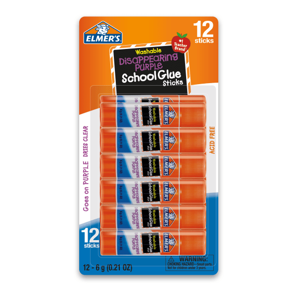 Elmer's All-Purpose Washable Glue Stick - 12 pack, 0.77 oz sticks