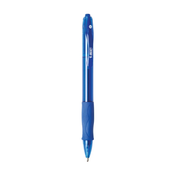 BIC Glide Bold Ballpoint Pens, Bold Point, 1.6 mm, Translucent Barrel, Blue  Ink, Pack Of 36 - Zerbee