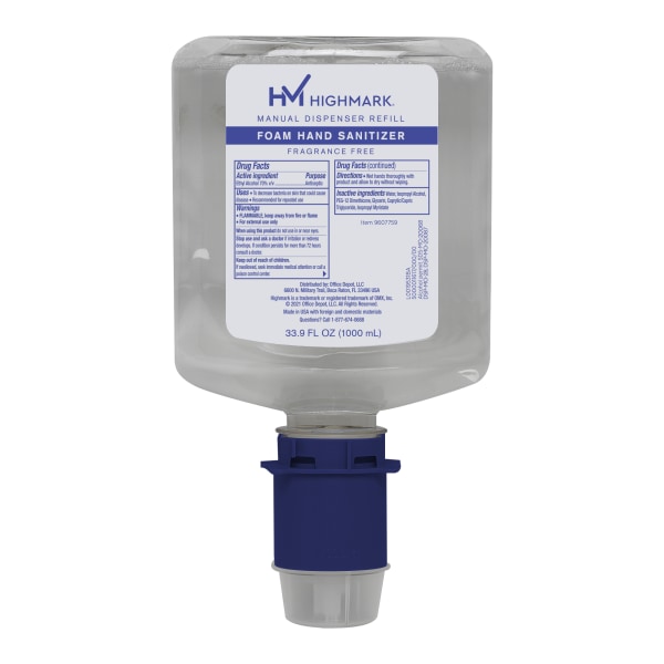 Highmark® Antibacterial Foam Hand Sanitizer Refill For Manual
