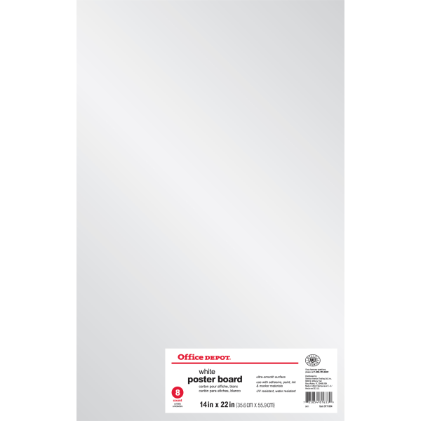 Office Depot® Brand Foam Boards, 20 x 30, White, Pack Of 3 - Zerbee