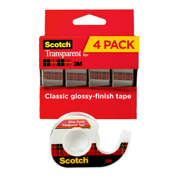 Scotch Transparent Tape Refill, 1/2 In. x 2592 In. 600-72, 1