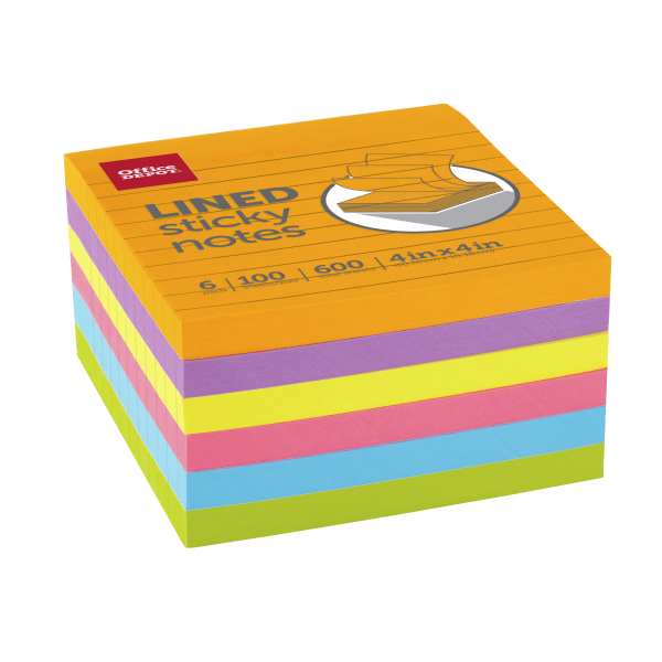 Office Depot Brand Translucent Sticky Notes 3 x 3 Clear Pad Of 50 Notes -  Office Depot