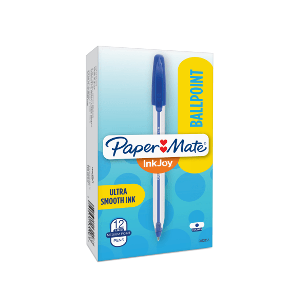 Paper Mate InkJoy Gel Stick Pen, 0.7 mm, Medium, Blue Ink, Dozen