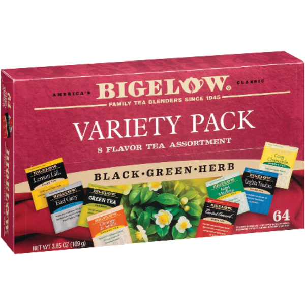 Bigelow Tea Fine Tea and Herb Tea Gift, Sold as 1 Box
