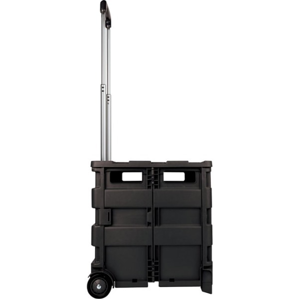 15-Drawer Mobile Cart, 38-3/16”H x 25-1/4”W x 15-3/8”D, Black/Chrome