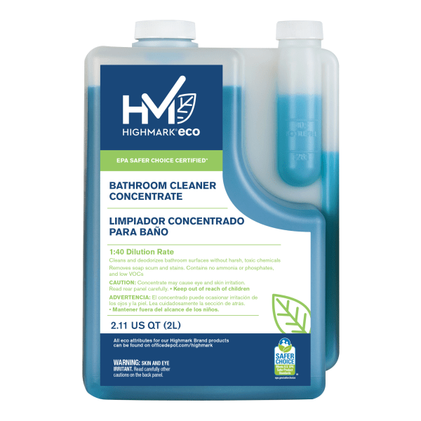 Highmark® ECO Liquid Bathroom Cleaner Concentrate, 2 Liters Zerbee