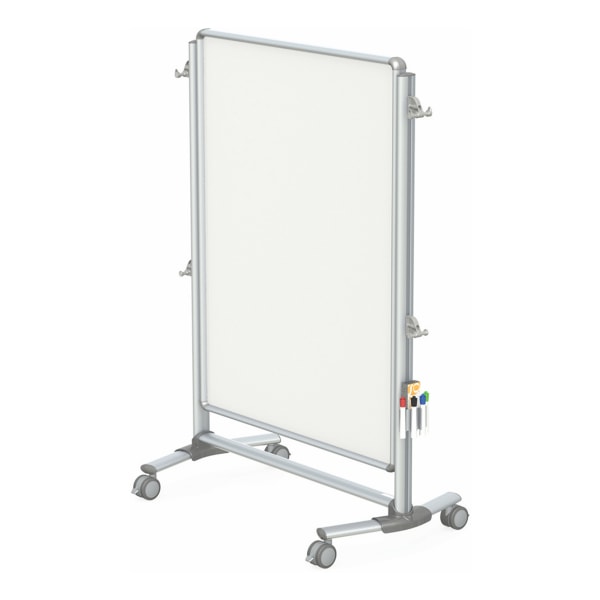 Ghent Dry-Erase Whiteboard, 48 1/2 x 96 1/2, Wood Frame With Brown Finish  - Zerbee