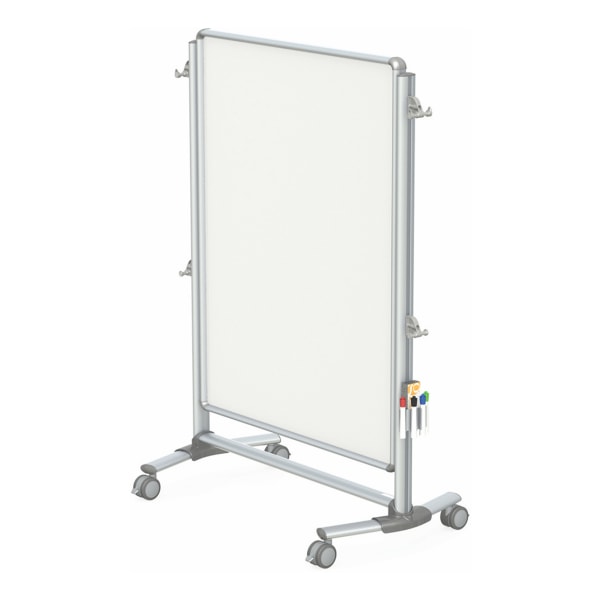 Ghent Grid 1 x 1 Magnetic Dry-Erase Whiteboard, 48 1/2 x 96 1/2, Satin,  Aluminum Frame With Silver Finish - Zerbee