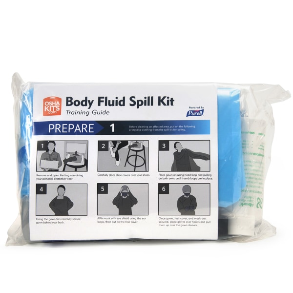 Purell&reg; Body Fluid Spill Kit Refill for Clam Shell Carrier GOJ384102RFL
