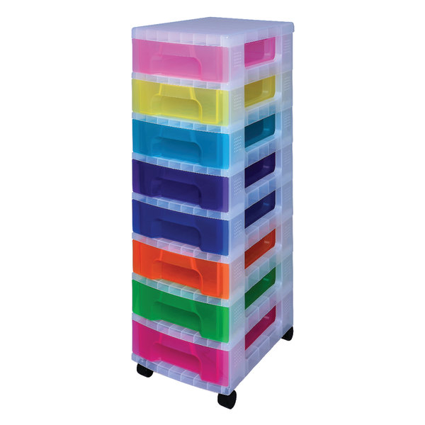 Really Useful Box Plastic 8 Drawer Storage Tower 7 Liters 36 1