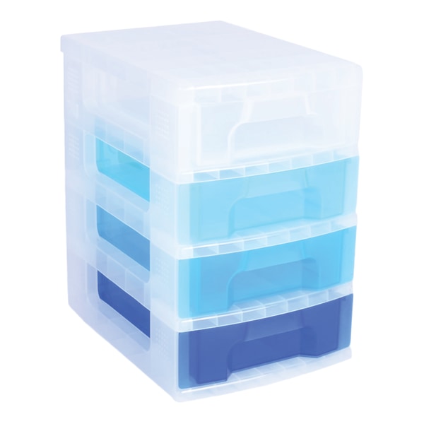 Really Useful Box Plastic 4 Drawer Storage Tower 7 Liters 18
