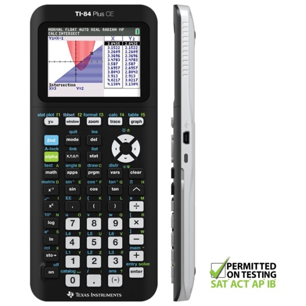 Texas Instruments® TI-84 Plus CE Color Graphing Calculator, Black