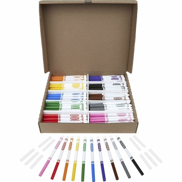 ランキング上位のプレゼント Fine Crayola® Line Box Classpack®, Classic Assorted Markers, クラシック