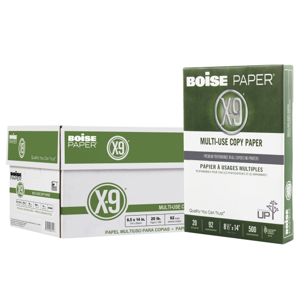 BOISE X-9 Multi-Use Legal Copy Paper, 8.5