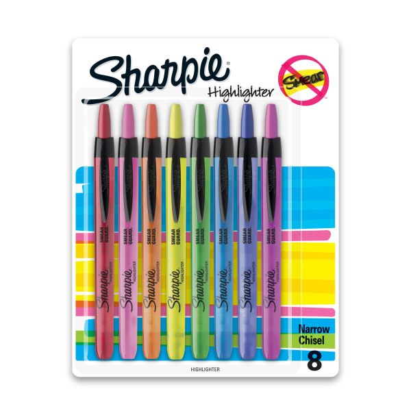 Sharpie Accent Retractable Highlighters Assorted Colors Pack