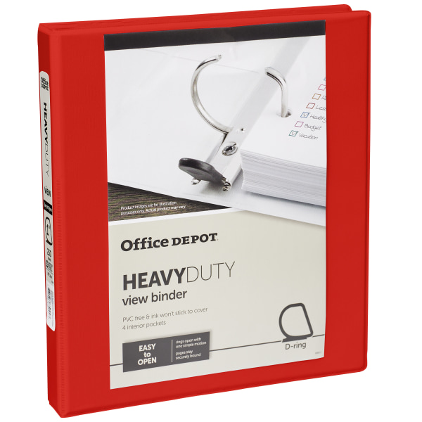 Office Depot Brand Heavy Duty View 3 Ring Binder 2 D Rings