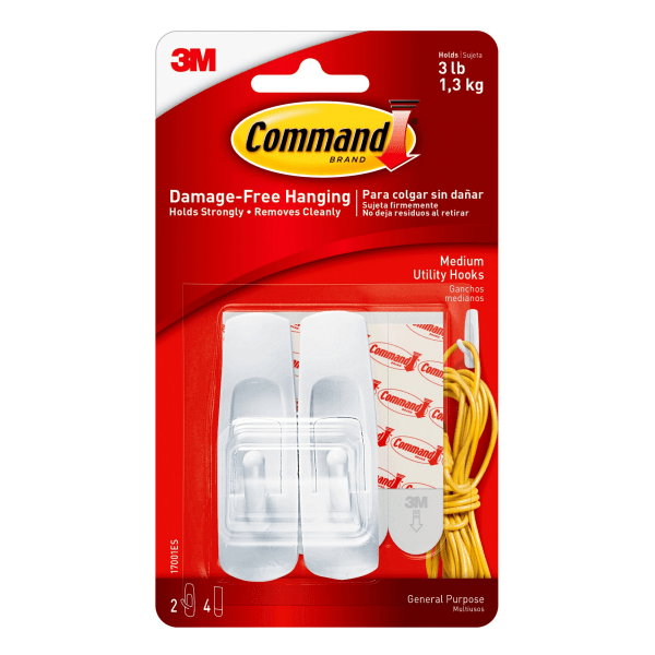 Command strip coat hook top