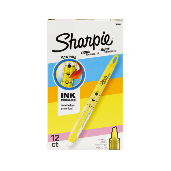 Sharpie Accent Liquid Pen Style Highlighters Fluorescent Yellow