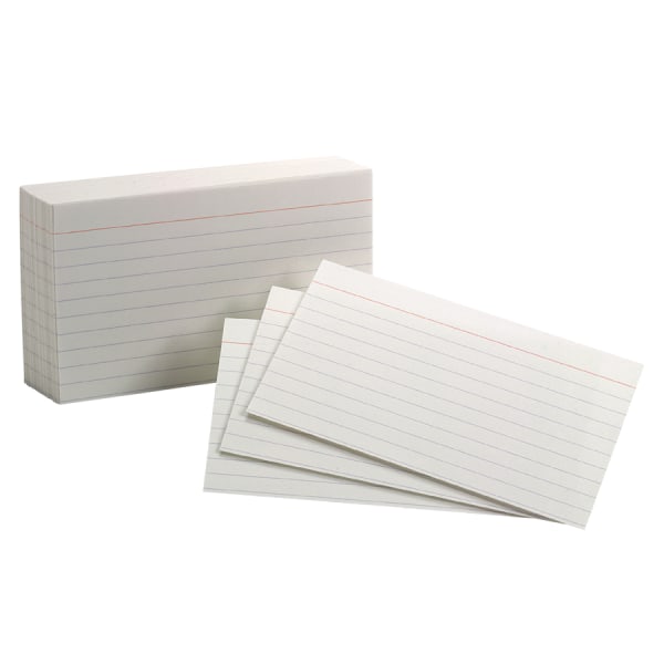 Oxford® Index Cards, Ruled, 3