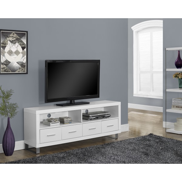 Monarch Specialties 4 Drawer TV Stand For TVs Up To 60