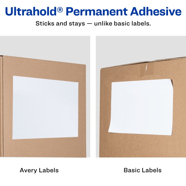 Avery® Permanent Full-Sheet Labels, 8465, Inkjet, 8 1/2