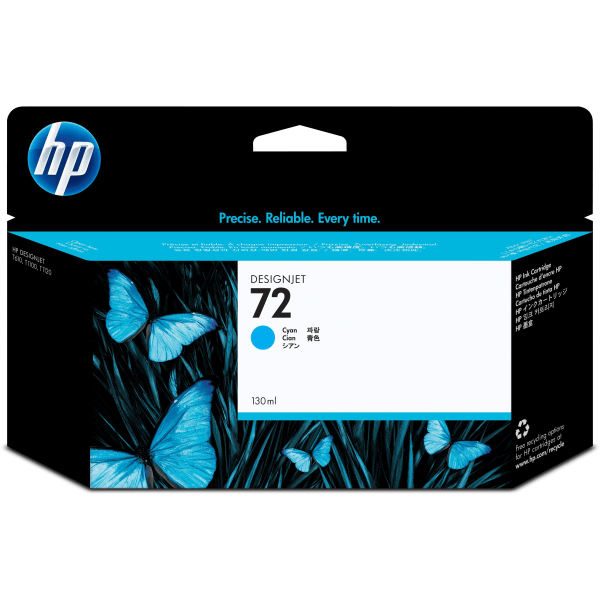 HP 72 Cyan Ink Cartridge, C9371A - Zerbee