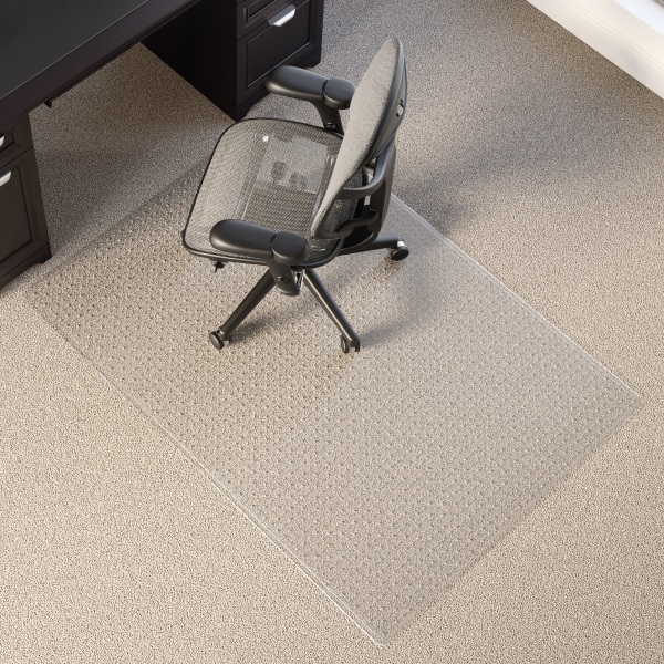 Realspace Medium Pile Chair Mat Ramped Edge 46 x 60