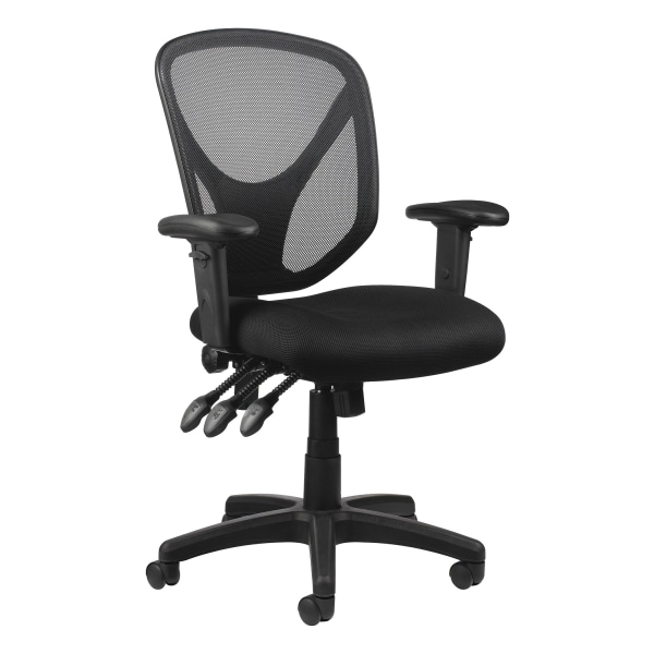 Realspace MFTC 200 Ergonomic Mesh Mid Back Task Office Chair Black BIFMA Compliant Zerbee