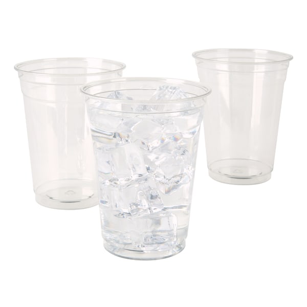 Highmark&reg; Plastic Cups, 16 Oz, Clear, Pack Of 100 508569