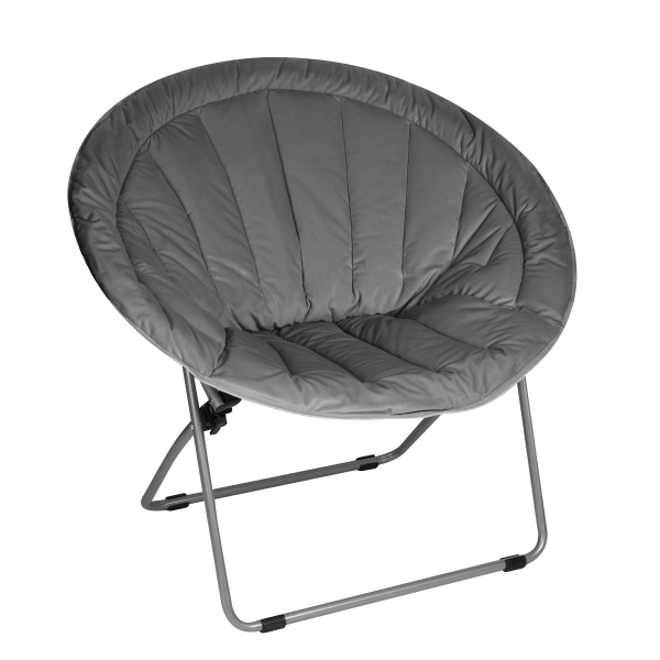 Brenton Studio Papasan Plush Chair Gray Zerbee
