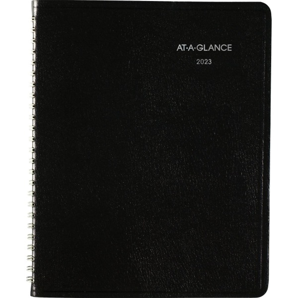 AT-A-GLANCE DayMinder 2023 RY Block Style Weekly Planner, Black, Medium, 7&quot; x 8 3/4&quot; 5632195