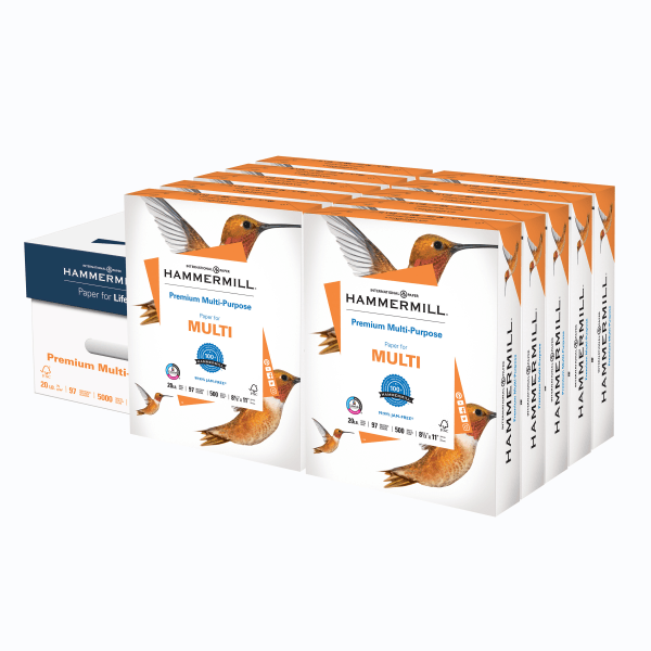 Hammermill Premium Multi Use Printer Copier Paper Letter Size