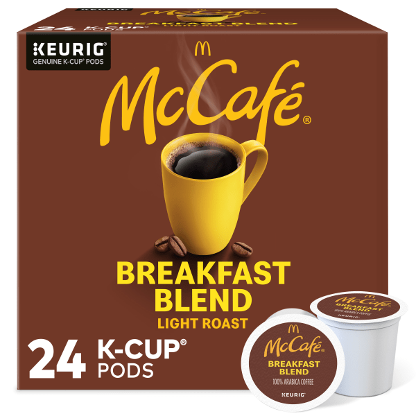 McCafe Single-Serve Coffee K-Cup&reg;, Breakfast Blend, Carton Of 24 6094817