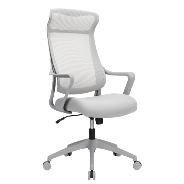Realspace® Radley Mesh/Fabric Mid-Back Task Chair, Rich Blue