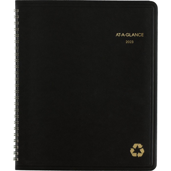 AT-A-GLANCE 2023-2024 Academic Monthly Planner - 8.5x11 Inch, July 2023-June 2024, Flexible Cover, Wire Bound, Charcoal - View #12