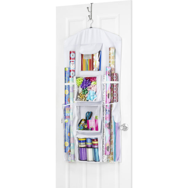 Hanging gift wrap organizer clearance