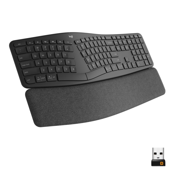 Logitech ERGO K860 Ergonomic Split 2024 Bluetooth/USB Keyboard in Black