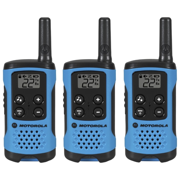 Motorola Talkabout 100 Two Way Radio Neon Blue Zerbee