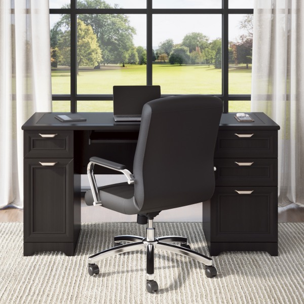 Realspace Magellan 59 W Manager s Computer Desk Gray Zerbee
