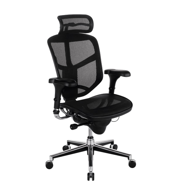 WORKPRO Quantum 9000 Series Ergonomic Mesh High Back Executive Chair Black BIFMA Compliant
