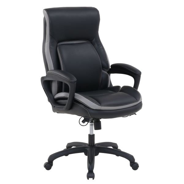 Shaquille O Neal Amphion Ergonomic Bonded Leather High Back Executive Office Chair Black