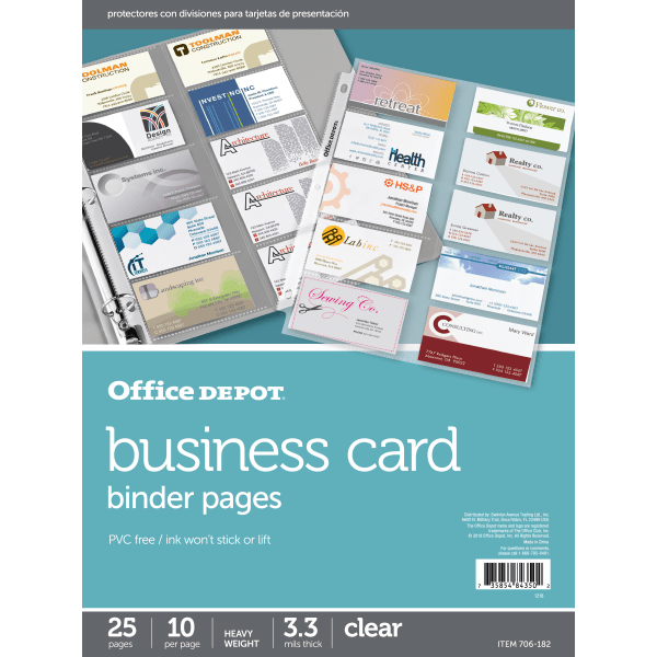 Office depot deals business card