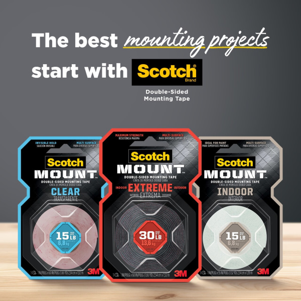 Scotch heavy duty double hot sale sided tape