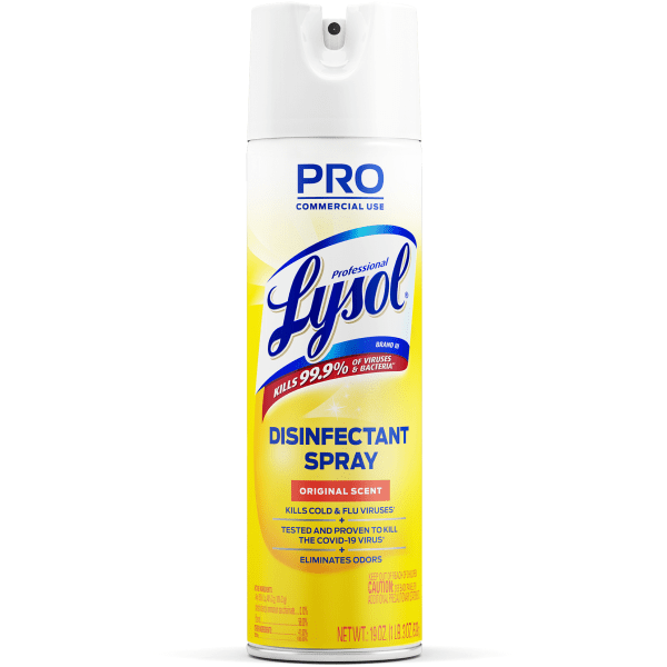 Lysol Professional Disinfectant Spray Original Scent 19 Oz Bottle