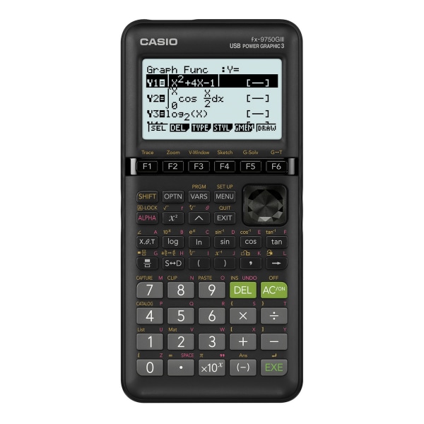 Casio fx 9750GIII USB Power Graphic 3 Graphing Calculator Black