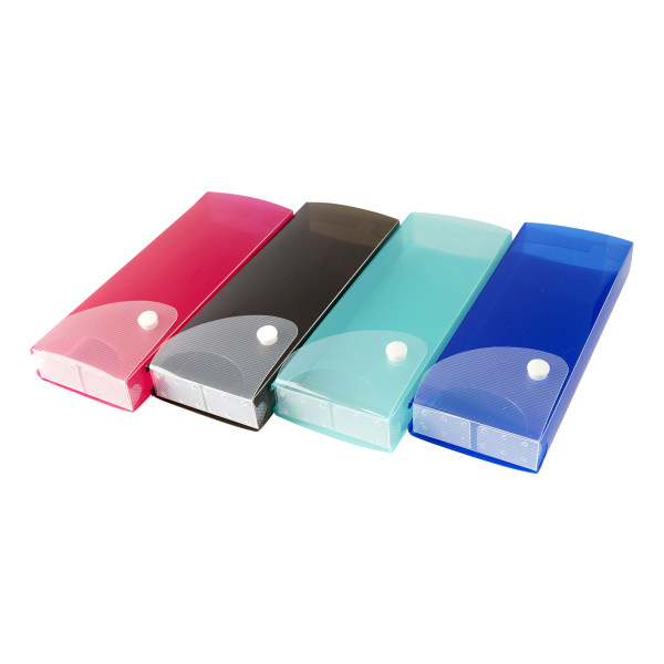 Sliding sales pencil box