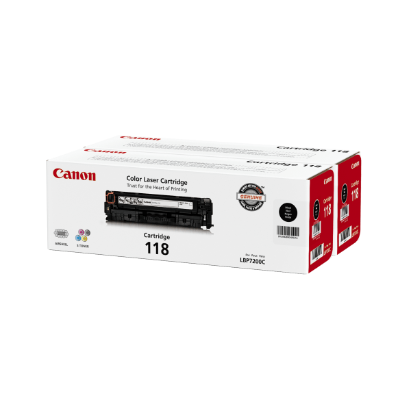 Canon® 118 Black Toner Cartridges, Pack Of 2, 2662B001 - Zerbee