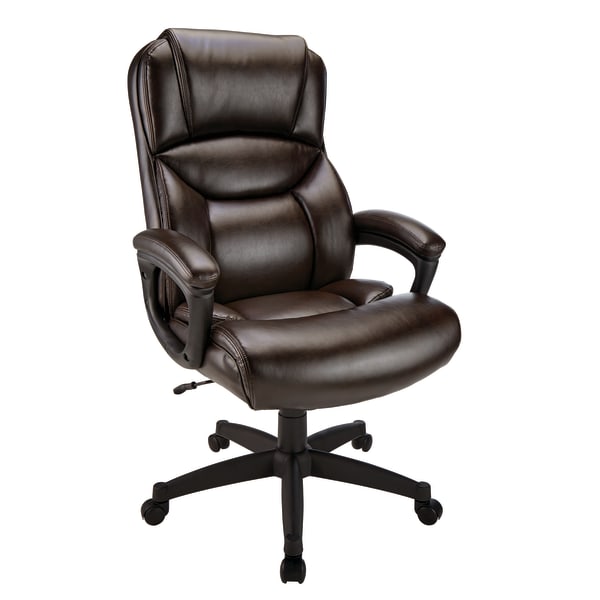 Realspace Fennington Bonded Leather High Back Executive Chair