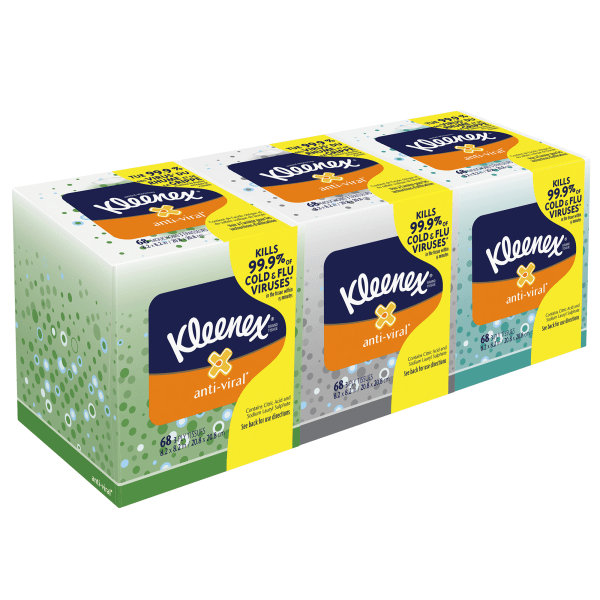 Kleenex® Professional Anti-Viral 3-Ply Facial Tissues - Zerbee