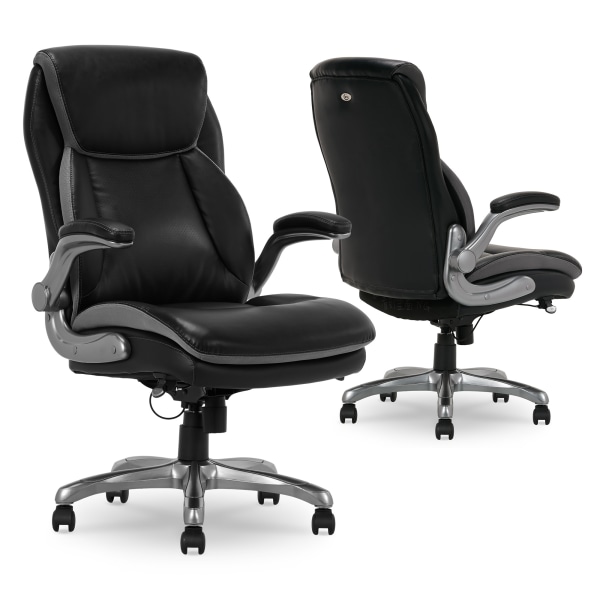 Serta Smart Layers Brinkley Ergonomic Bonded Leather High Back